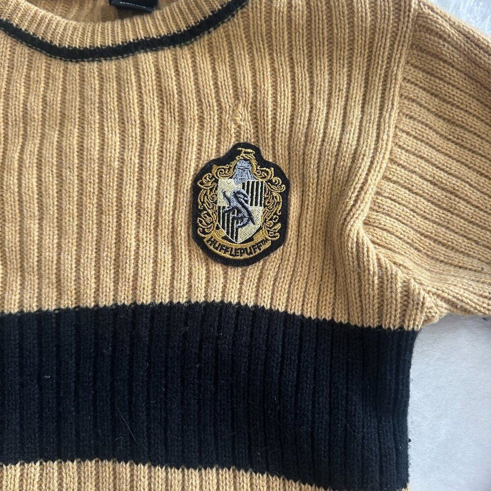 Harry Potter Hufflepuff XS Youth 100% Lambswool Scotland Universal Studios - Picture 3 of 13